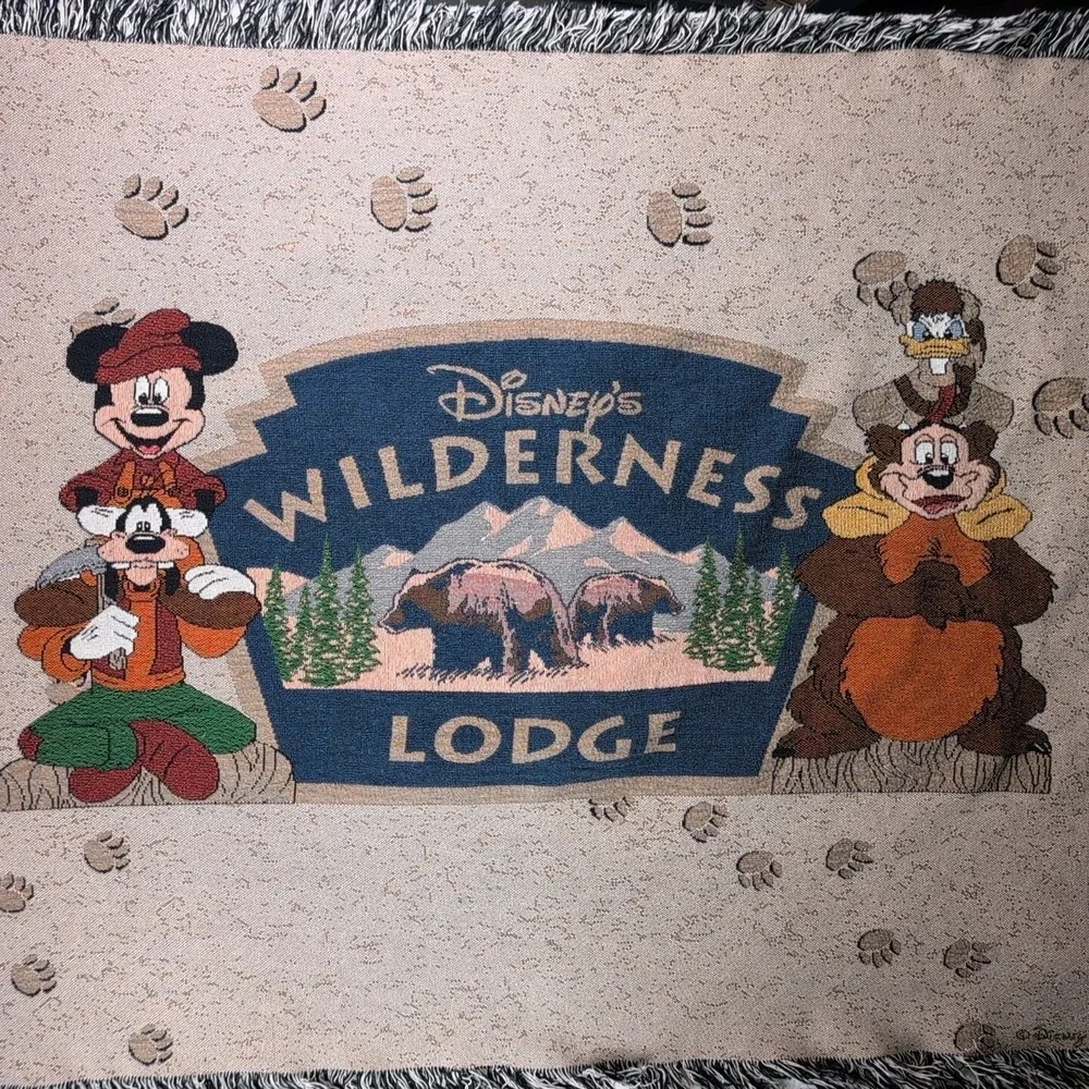 Walt Disney World Wilderness Lodge Tapestry Throw Blanket